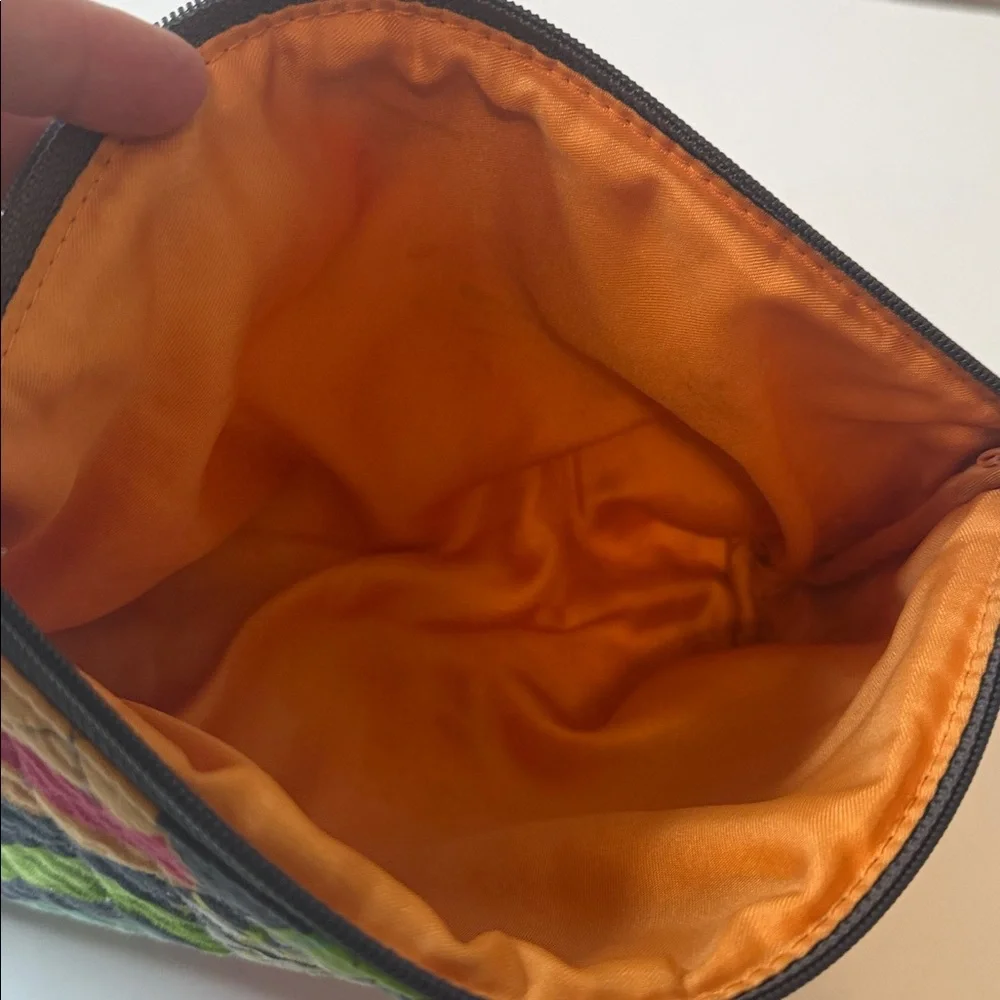 Vera Bradley RETIRED Jazzy Blooms Cosmetic / Makeup Bag